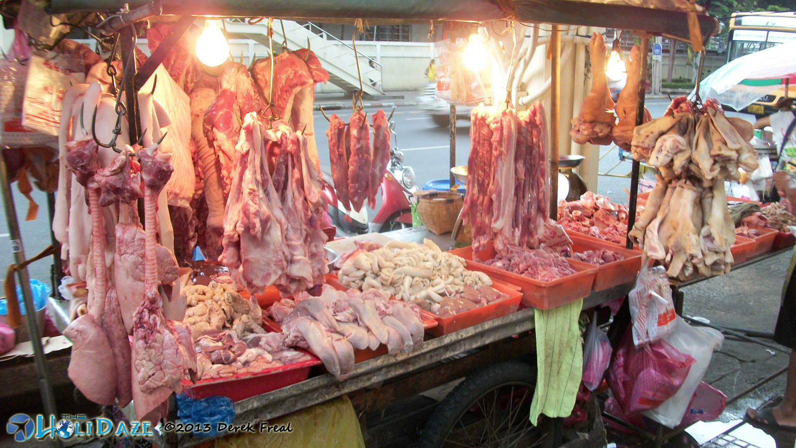 borisoot meat Asian street