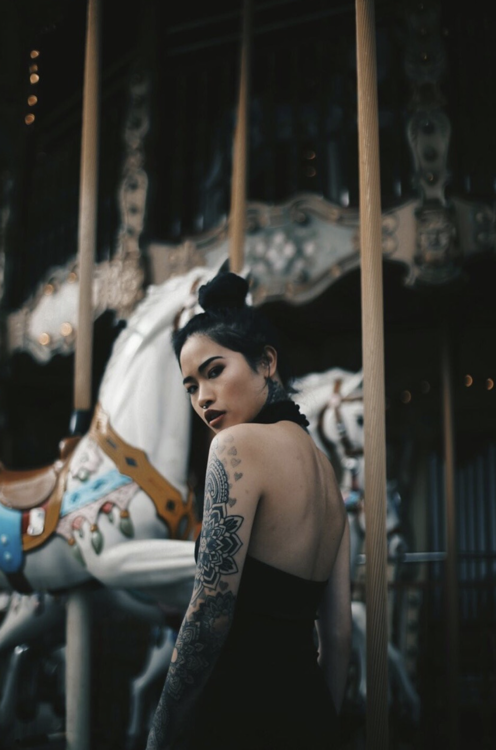girl tattoos pin up Asian