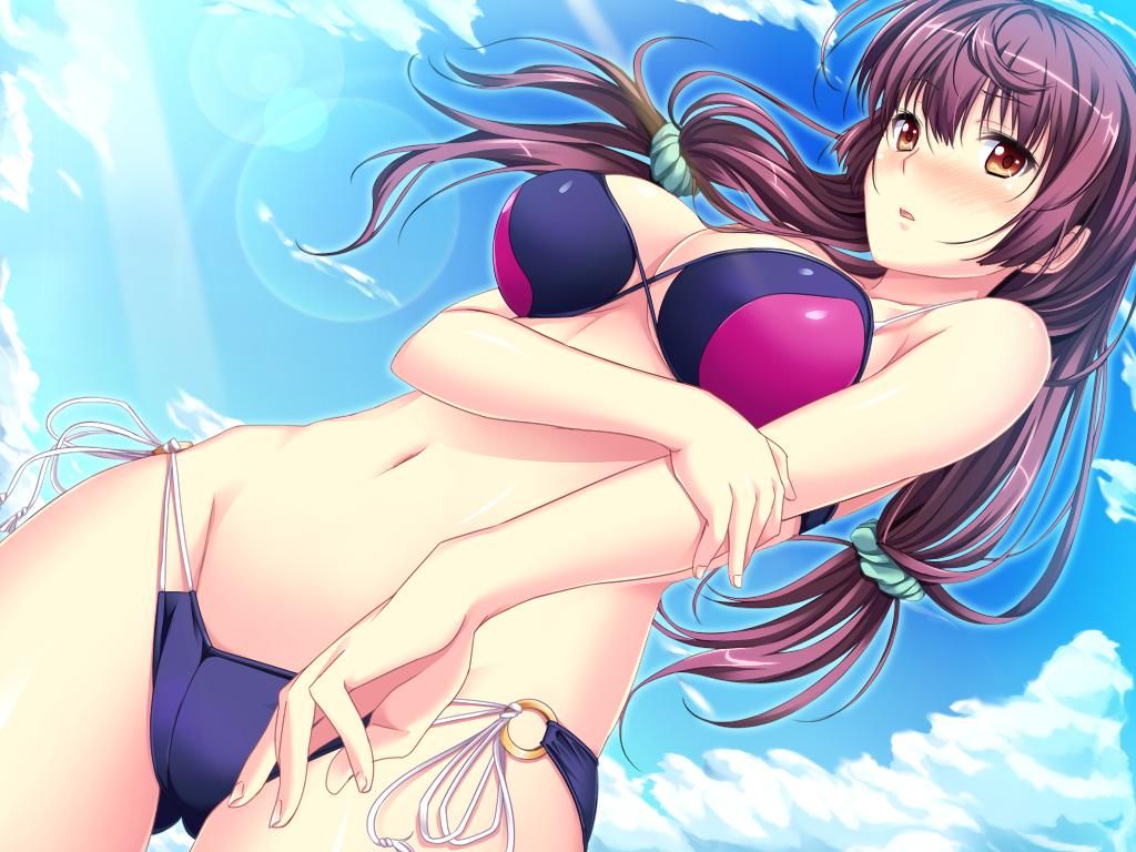 in bikinis anime girls Sexy