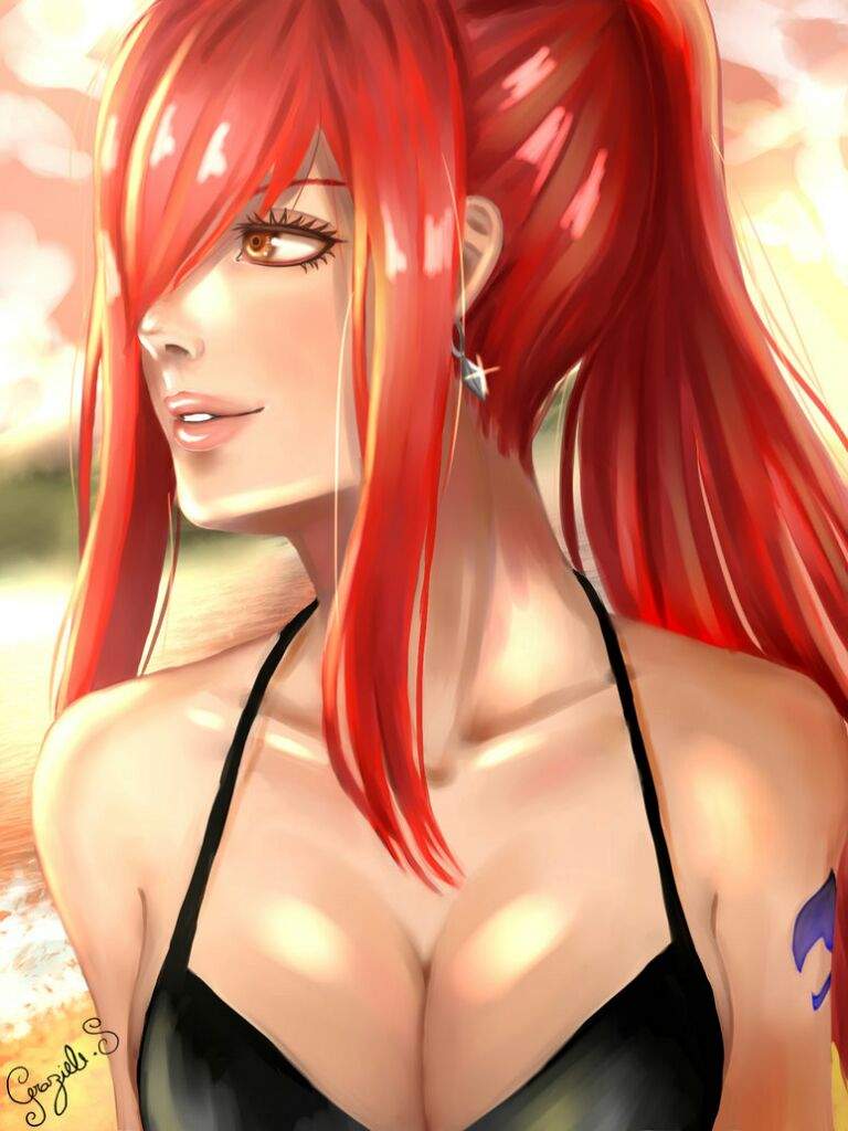 anime Red hair in