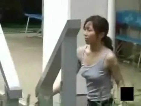 butt Asian voyeur outdoor
