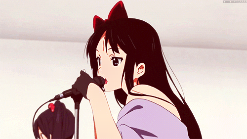 singing gif girl Anime