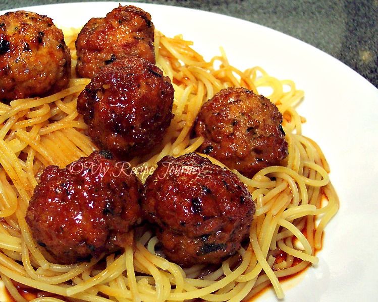 and meatballs spaghetti Asian