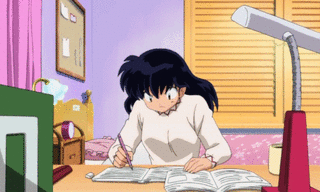 anime Studying gif