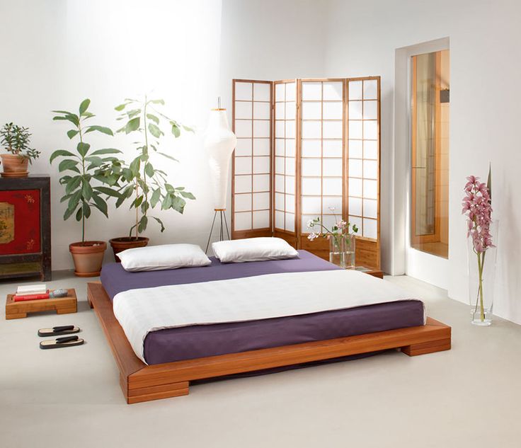 platform bed frames bedroom furniture Asian zen