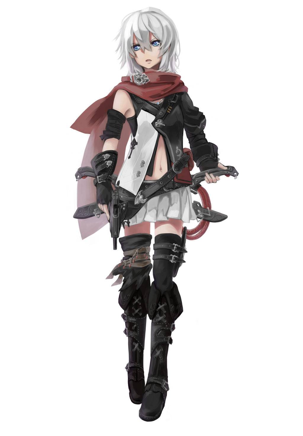 Anime girl assassin outfit