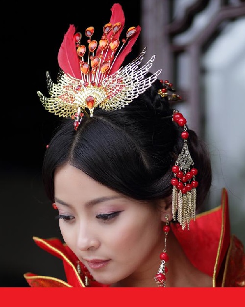 Asian chinese hair style