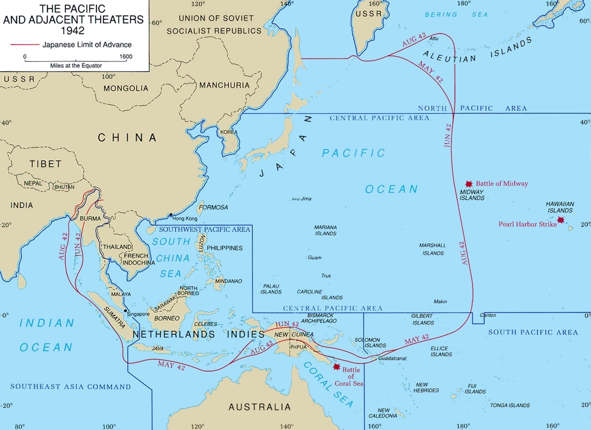 ocean map pacific Asian