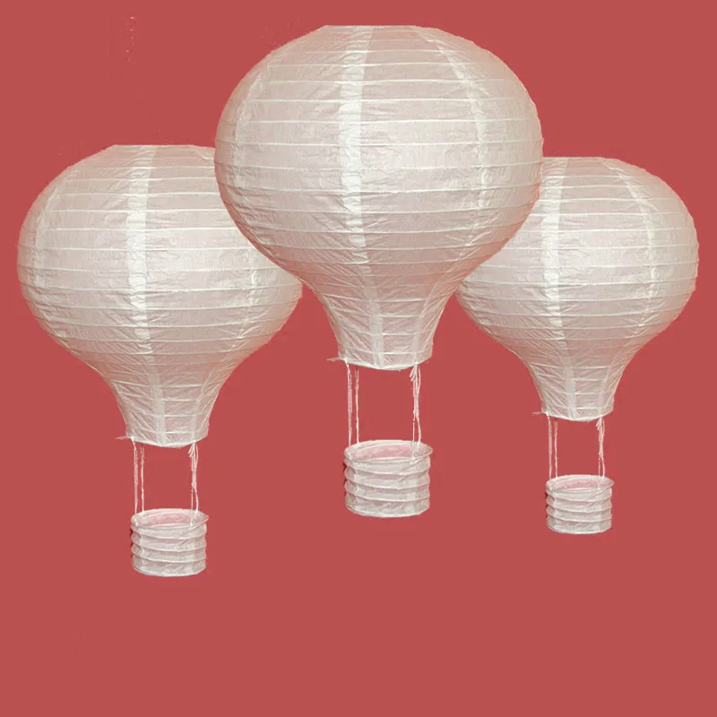 Asian paper good luck lanterns hot air balloon