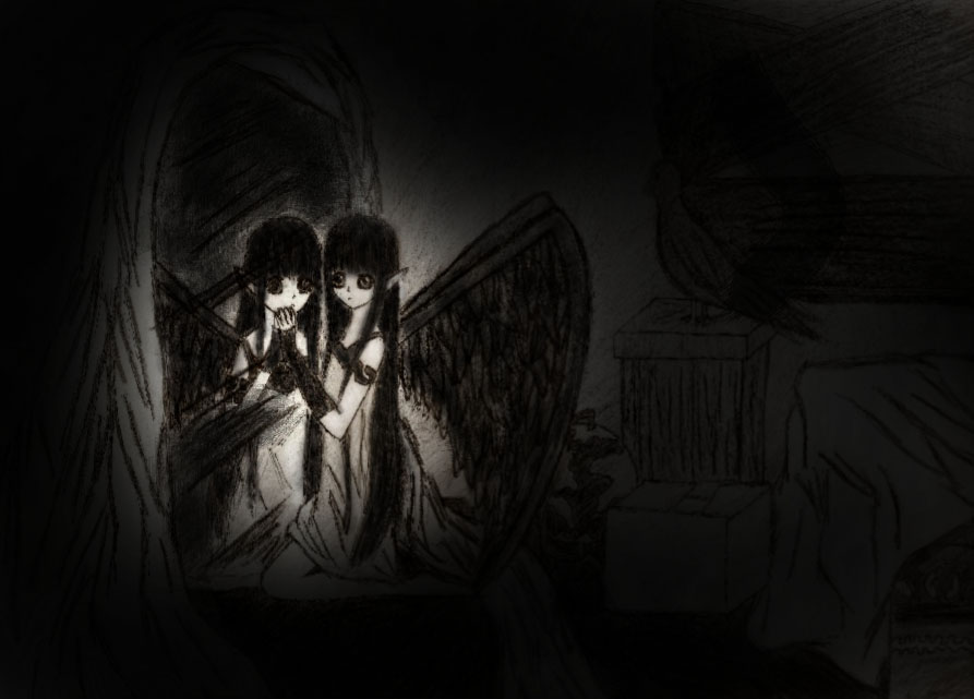 girl Dark angel anime