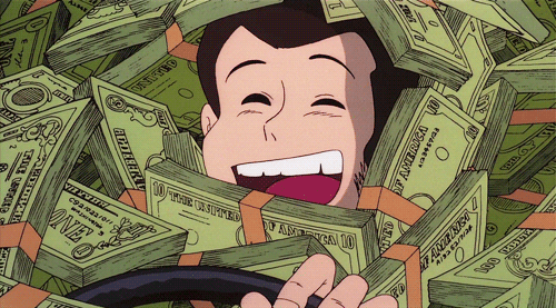 anime gif Money