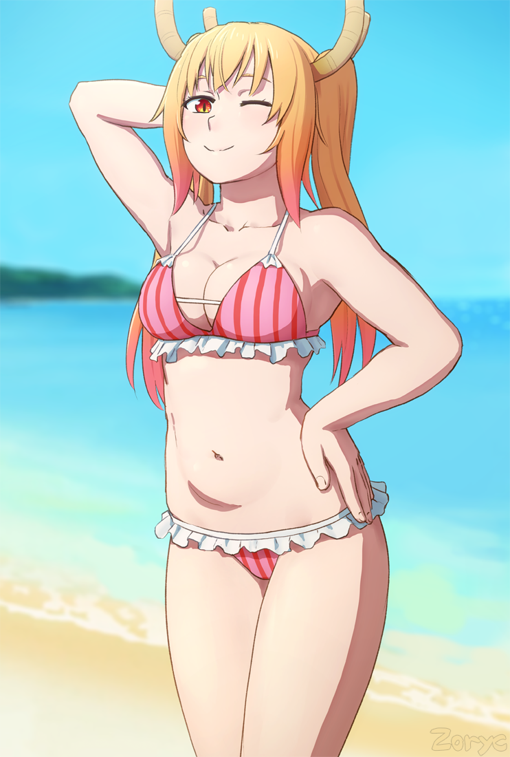 Cute anime girl swimsuit