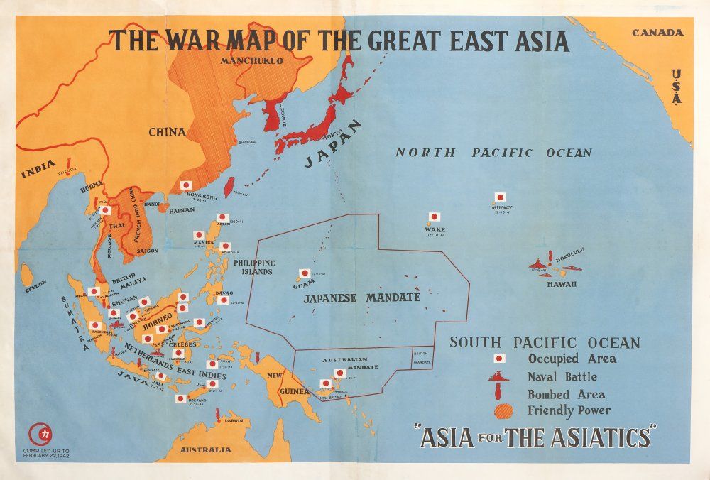 ocean map pacific Asian