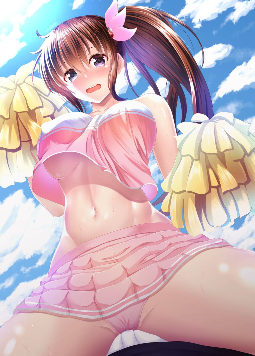 Hot Nude Anime girl waking up