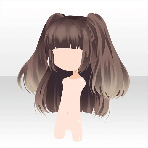 girl hair pigtails Anime