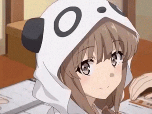 gif Surprised anime girl