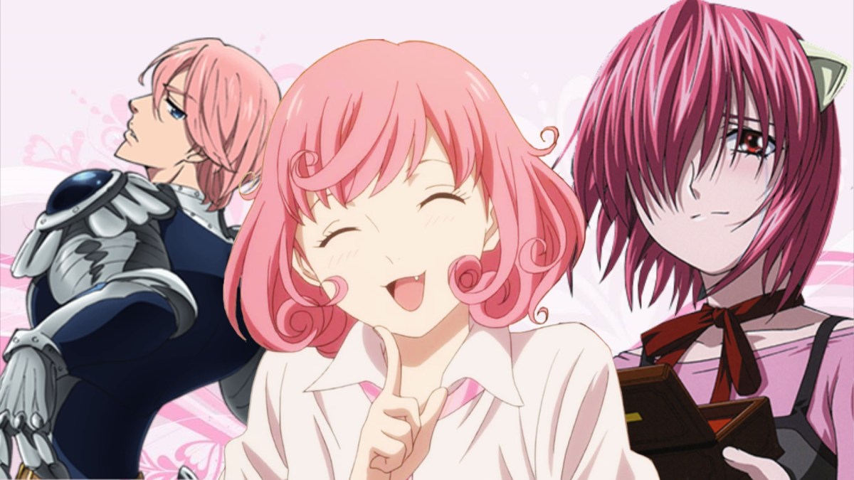 characters hair pink Anime with