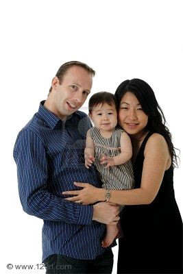babies white Asian guy girl