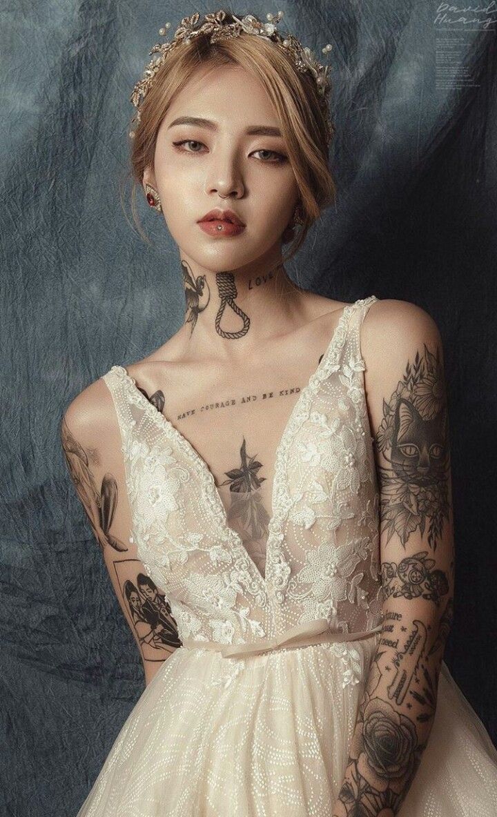 girl tattoos pin up Asian