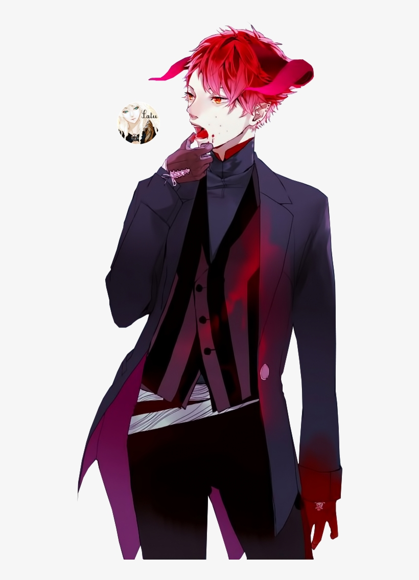 Anime boy red hair