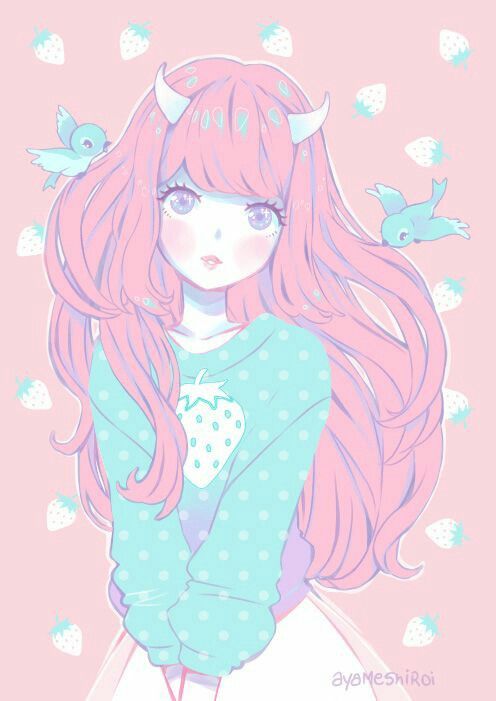girl Cute pastel anime