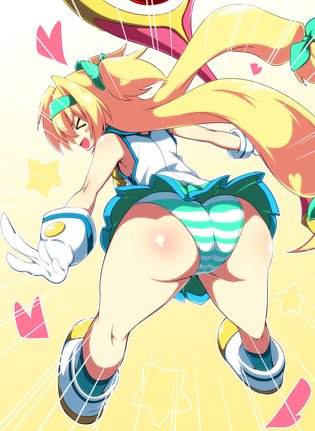 Anime girl spread legs
