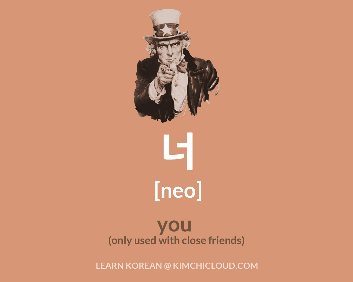 in you and korean How say to