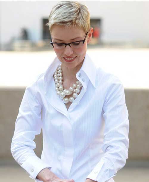 haar sexy blouse Kort witte