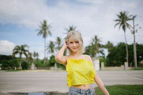 blonde Uncut asian outdoor