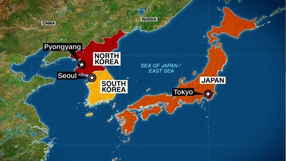 korea in Is japan south