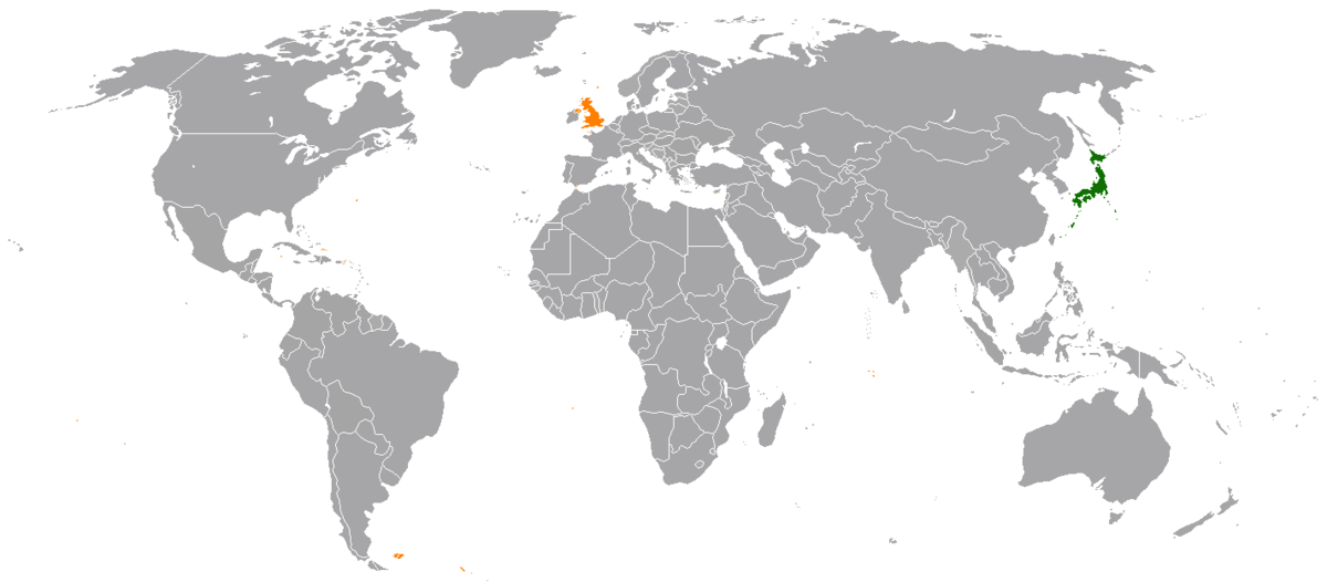 england to From japan