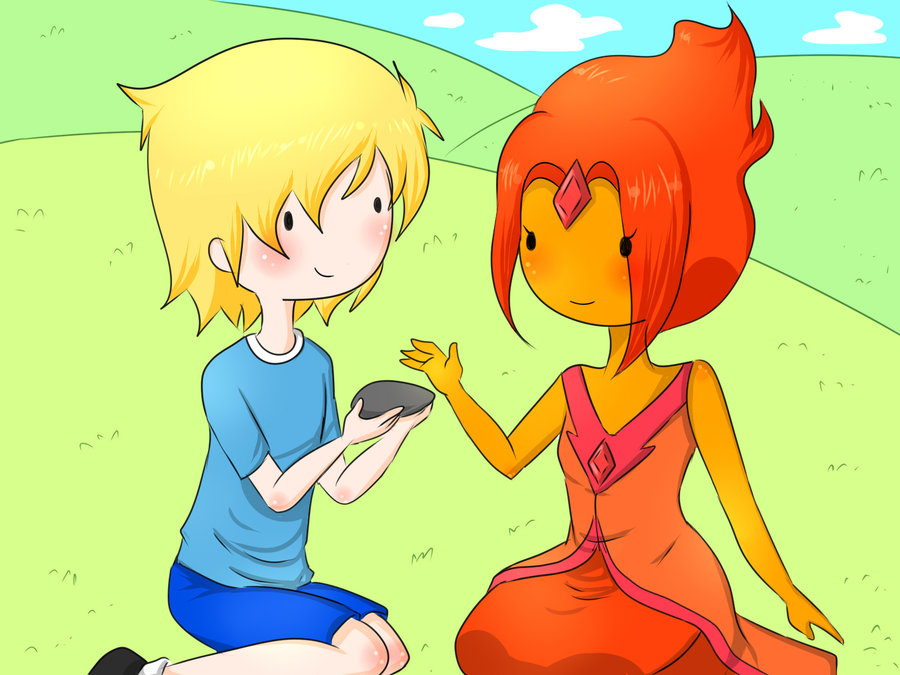 flame Finn anime and princess