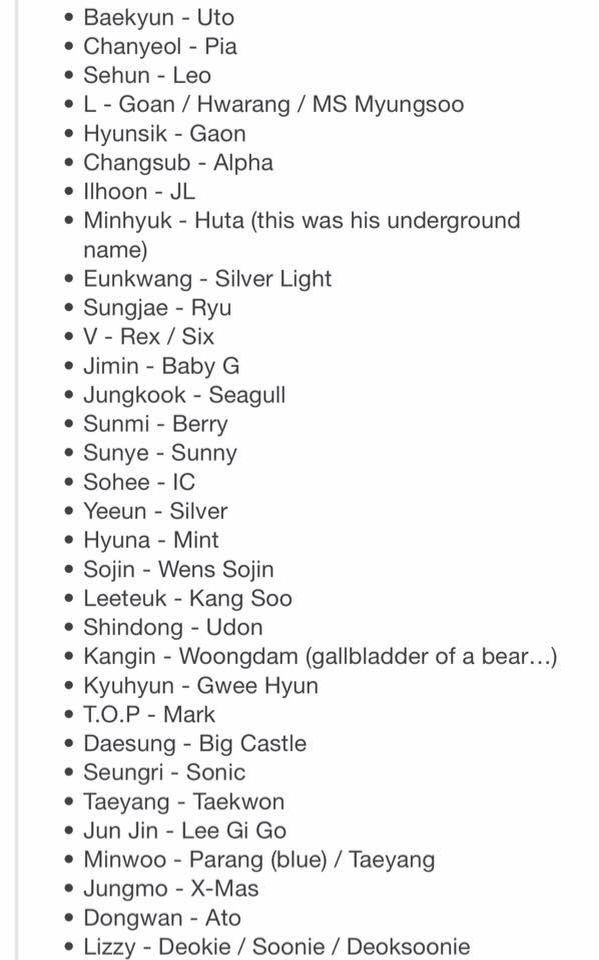 South korean girl names