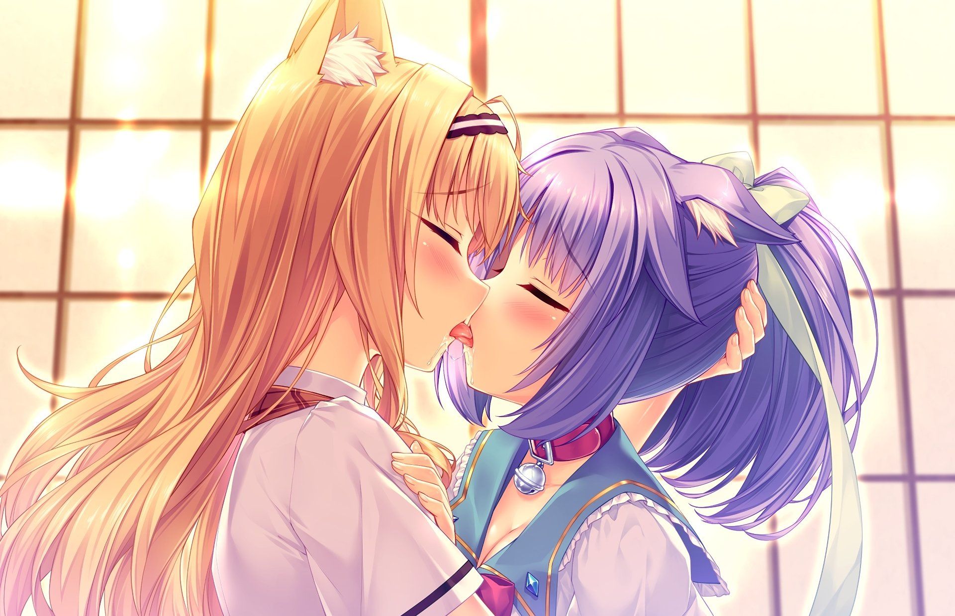 scene Anime yuri kiss