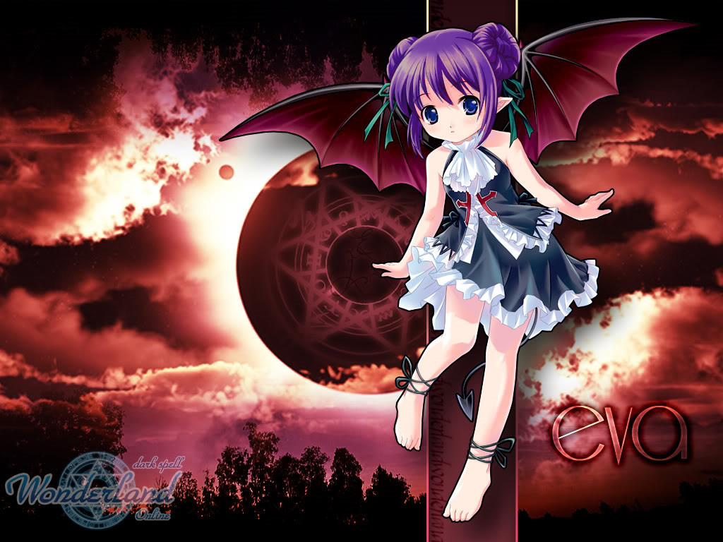 Dark angel anime girl