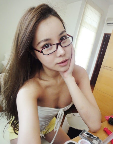 Asian POV webcam shaved