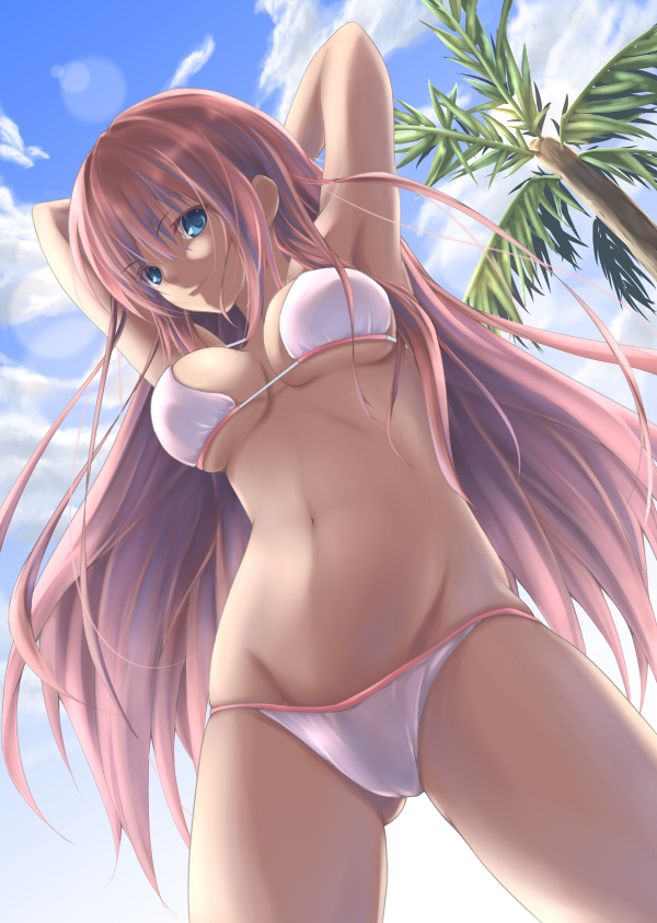 in bikinis anime girls Sexy