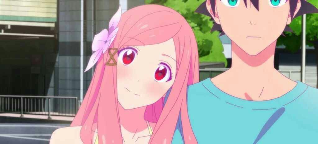 characters hair pink Anime with