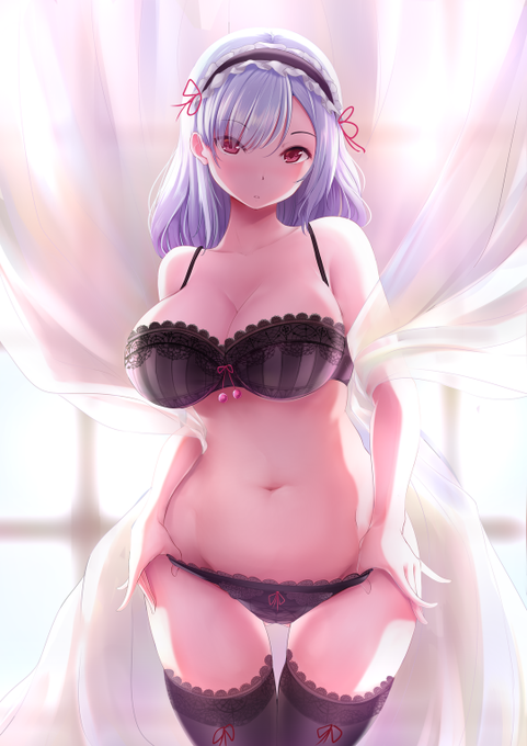 girl lingerie Anime