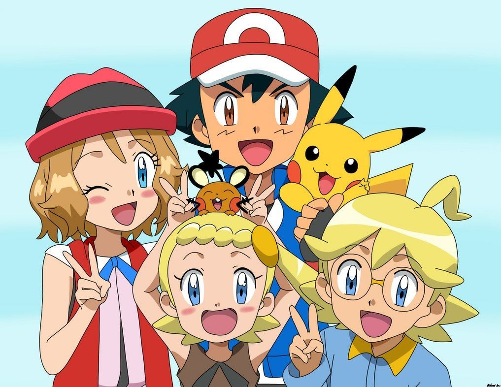 Ash and serena anime