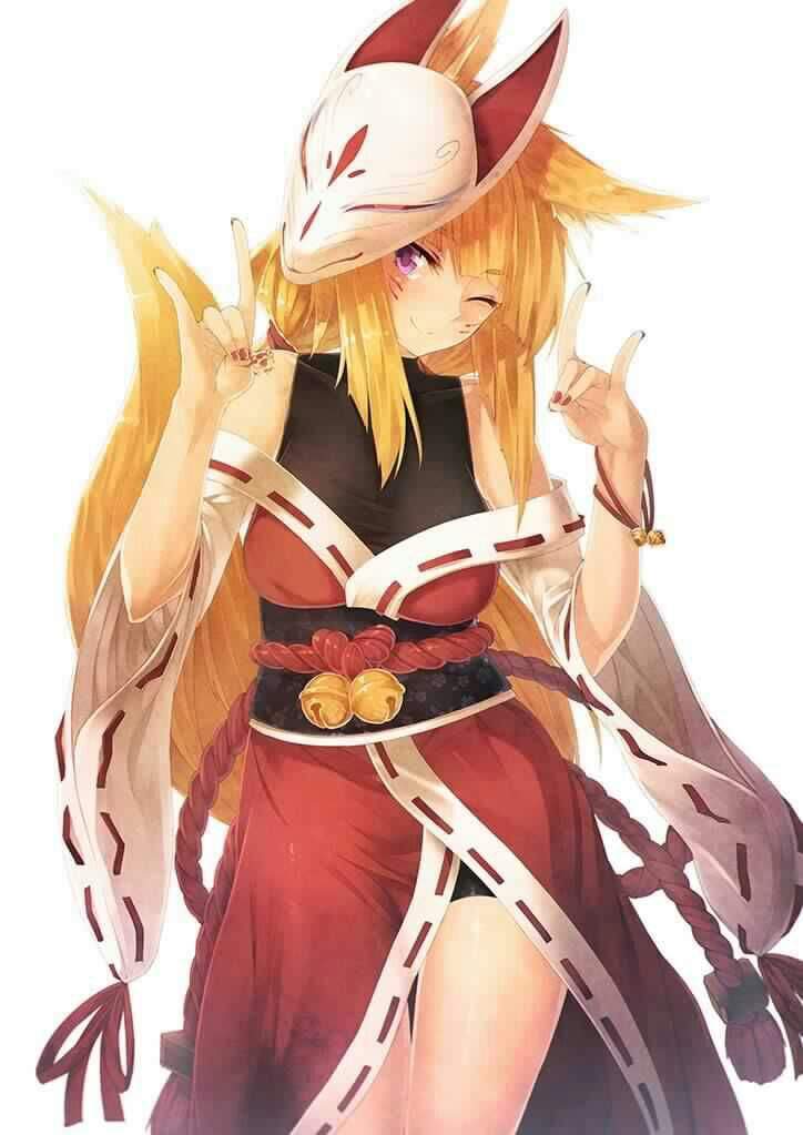 mythology kitune fox women Asian