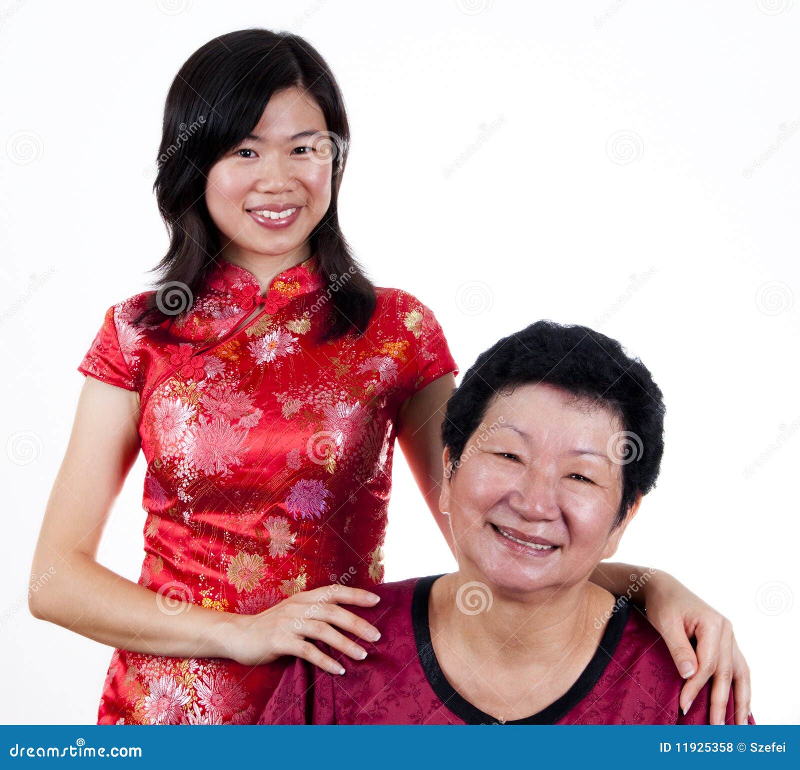 and daughter mother Chinese