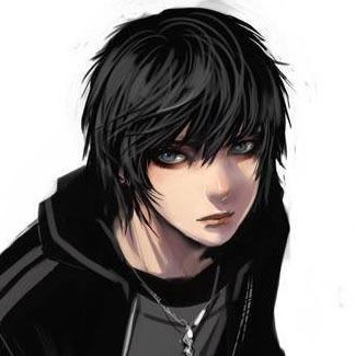 emo anime guy Cute