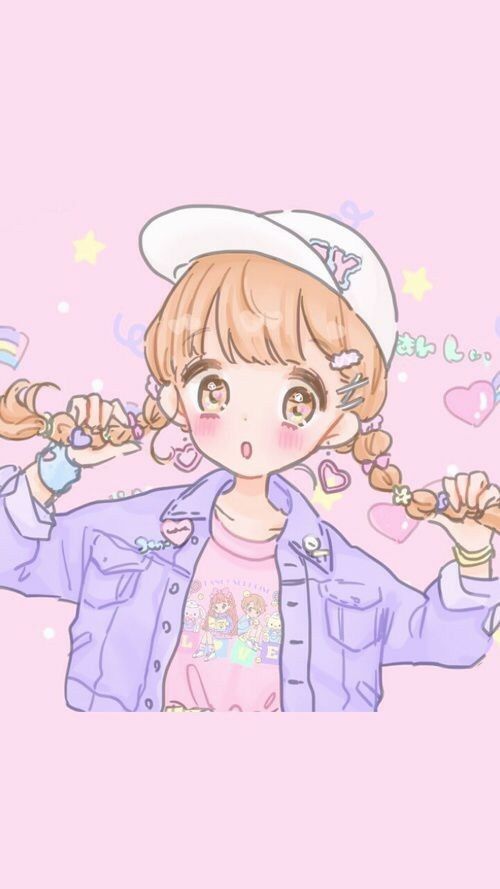 girl Cute pastel anime