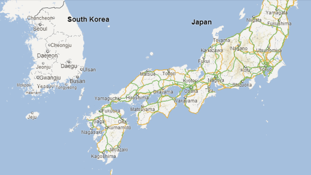 korea in Is japan south