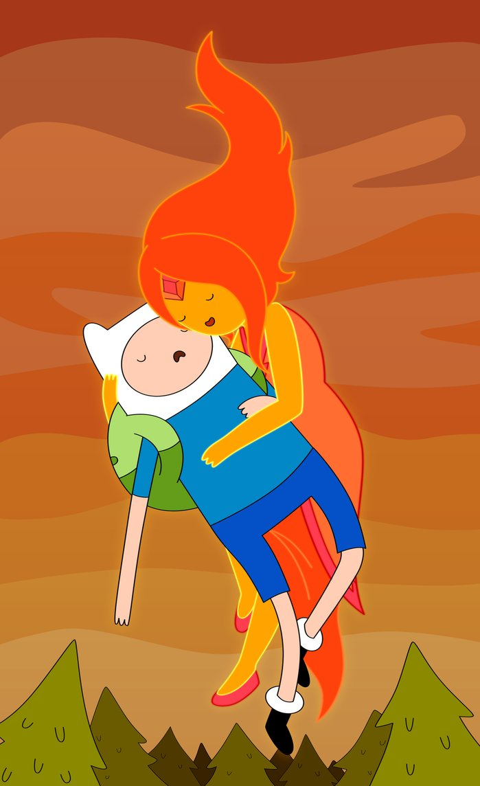 flame Finn anime and princess