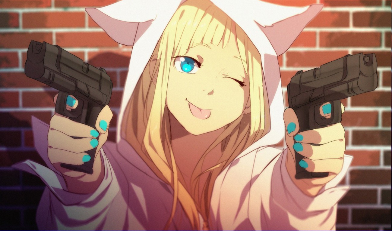 anime guns Girls with