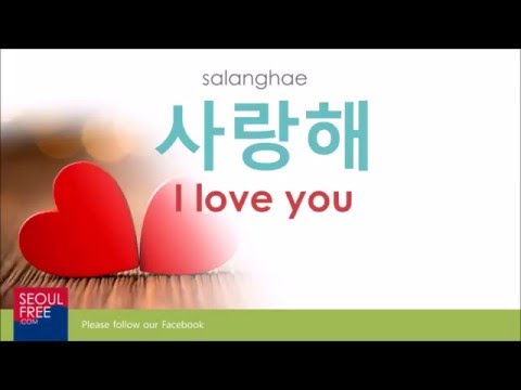 korean you In i love